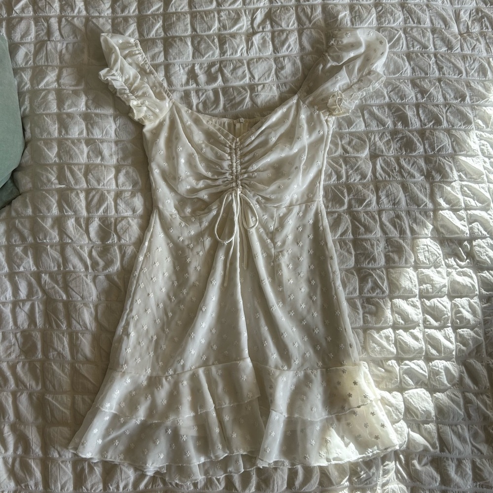 white princess polly mini dress
